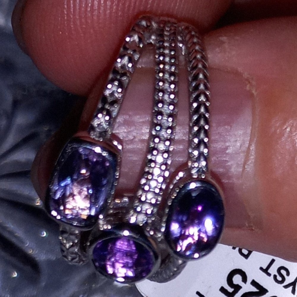 Sterling Sliver Amethyst Ring